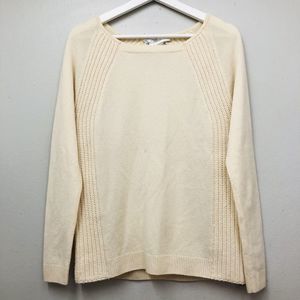 Vineyard Vines Womens Cashmere Knit Crew Neck Sweater White Size XS